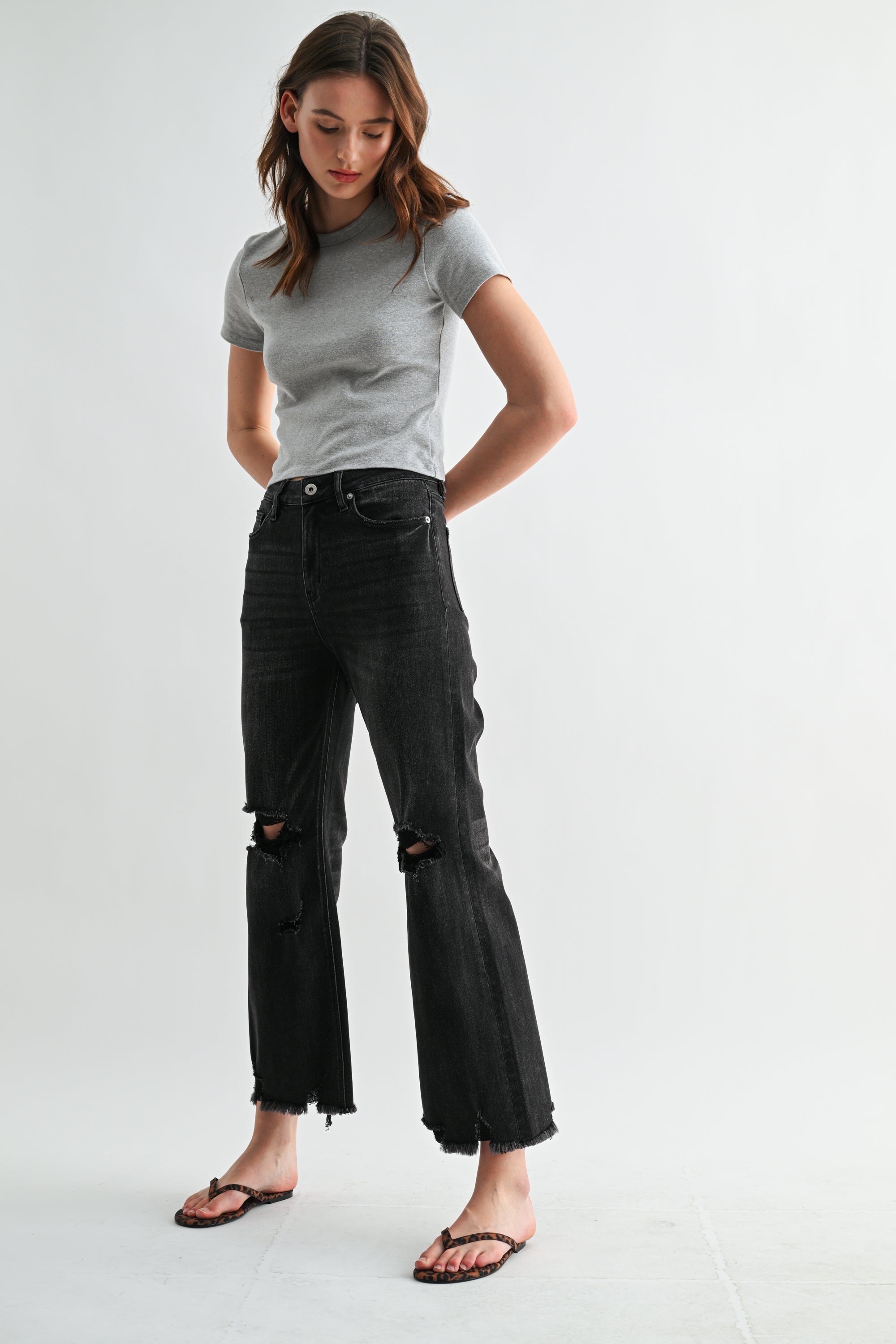 Mica Denim Super High Rise Distressed Jeans Secondary image