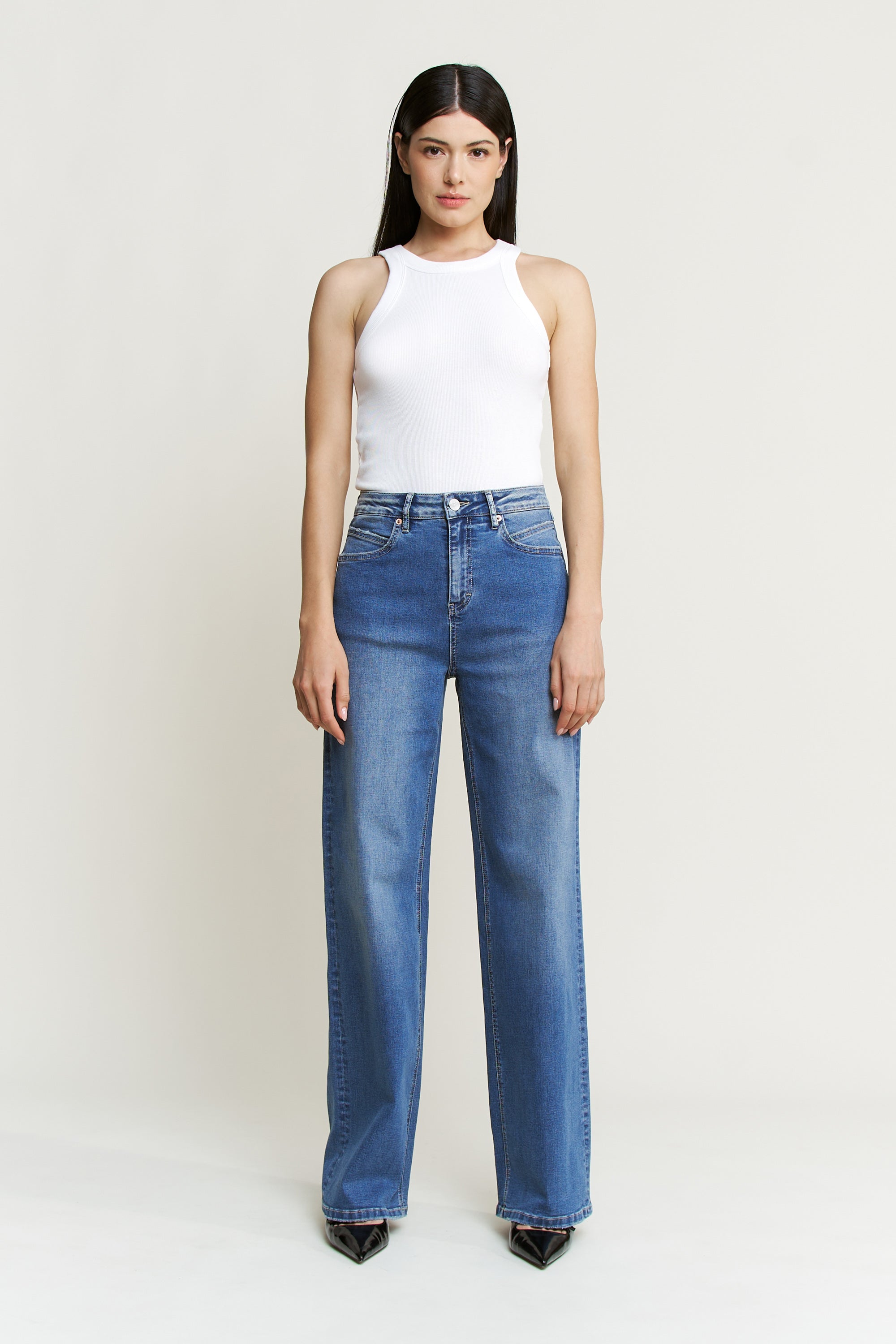 Mica Denim High Rise Wide Leg Secondary image