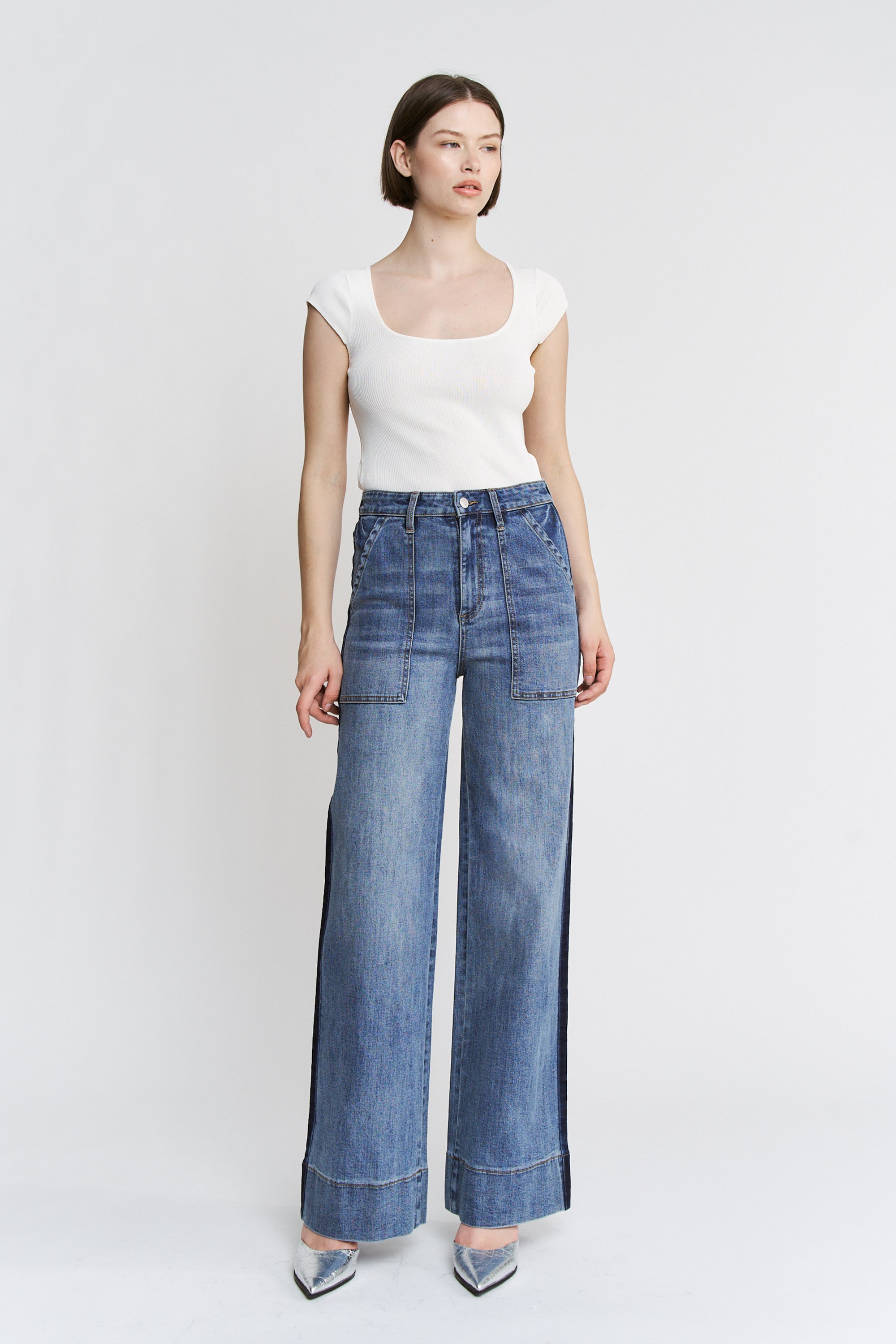 Mica Denim Super High Rise Tux Pant Secondary image