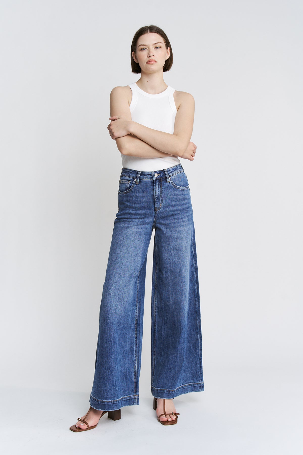 Super High Wide Leg Slouchy Wash