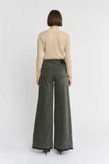 High Rise Wide Leg Vintage Wash