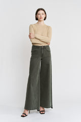 High Rise Wide Leg Vintage Wash