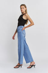 High Rise Wide Leg Trouser Hem