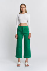 Super High Rise Wide Leg Cropped