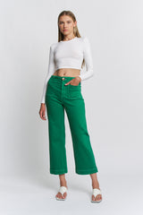 Super High Rise Wide Leg Cropped