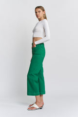 Super High Rise Wide Leg Cropped