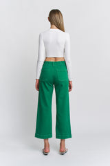 Super High Rise Wide Leg Cropped