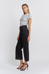 Super High Rise Wide Leg Cropped