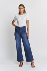 High Rise Wide Leg Comfort Fit