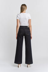 High Rise Wide Leg Split Seams