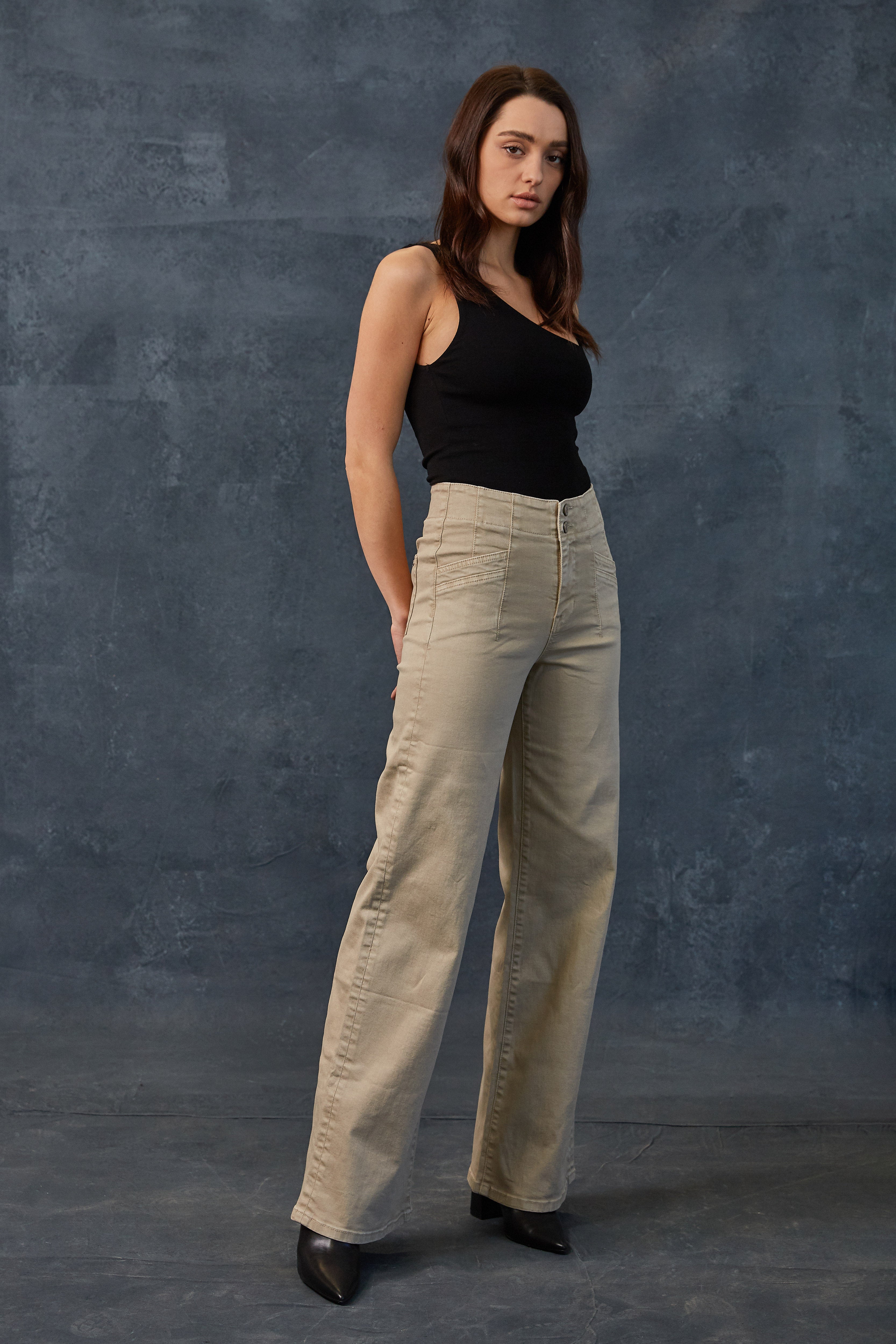 High Rise Wide Leg