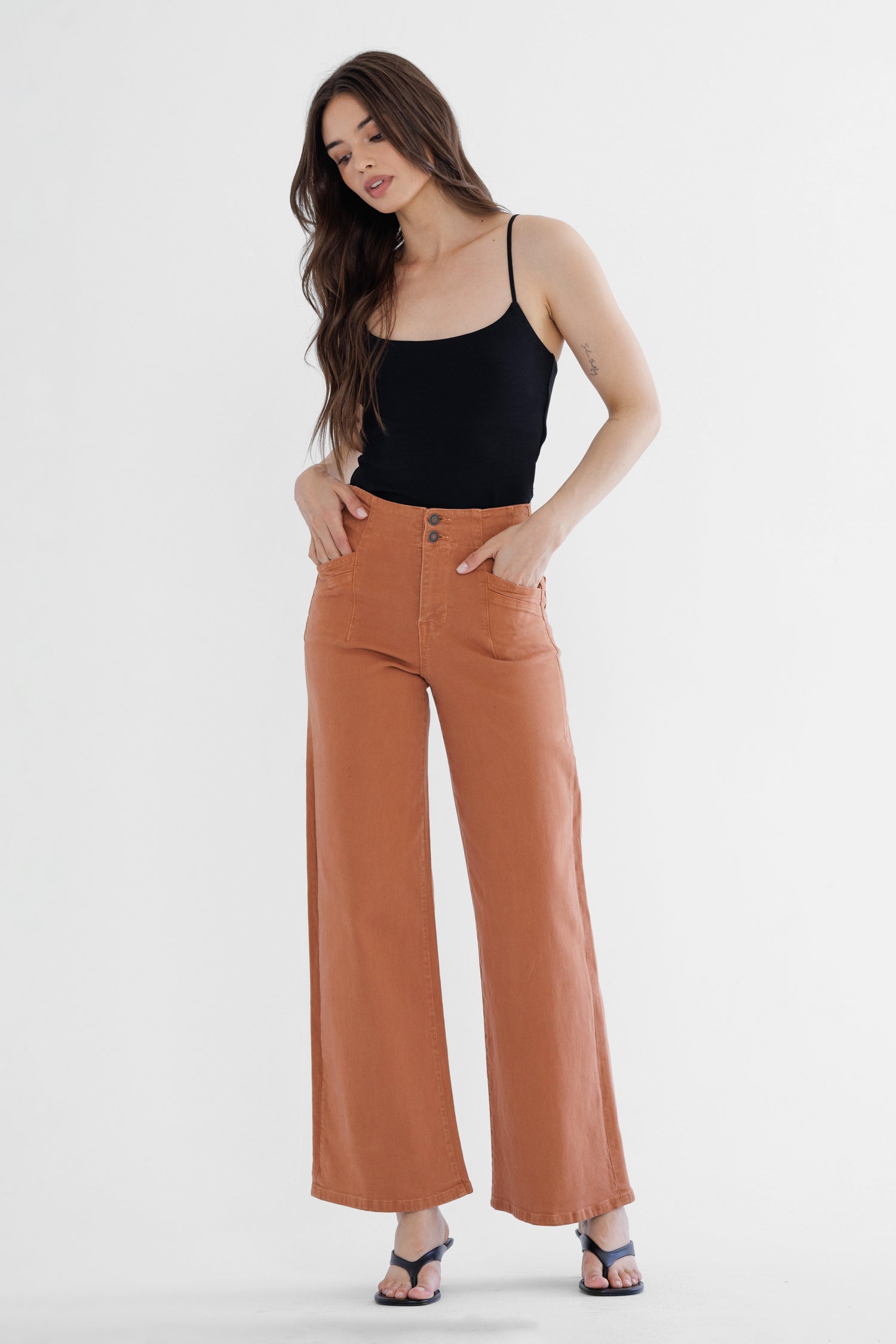 High Rise Wide Leg