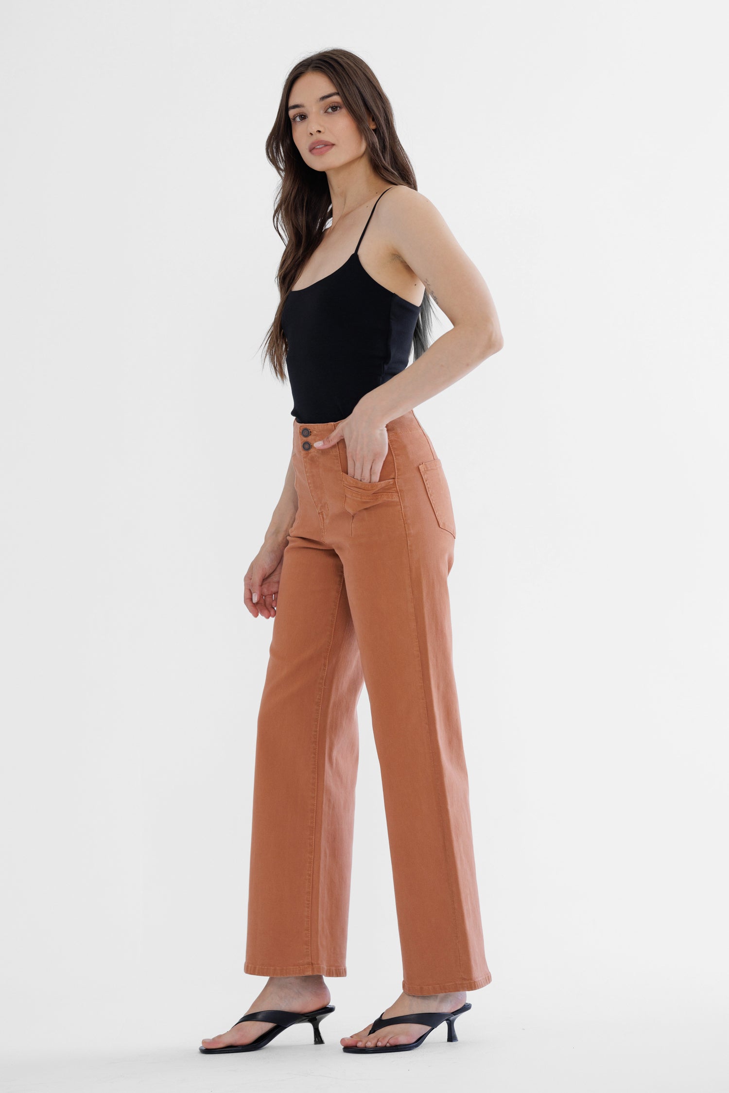 High Rise Wide Leg