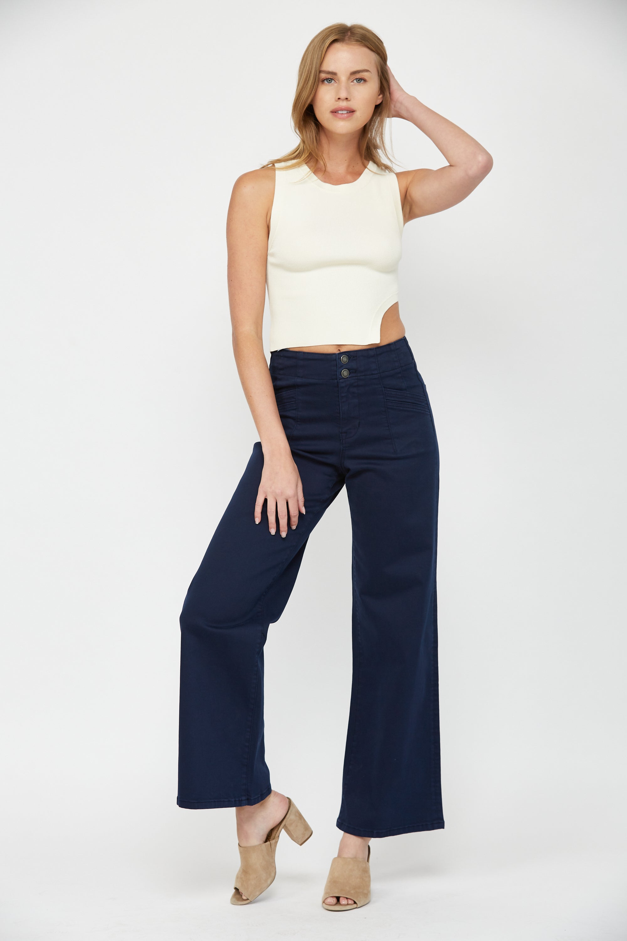 High Rise Wide Leg