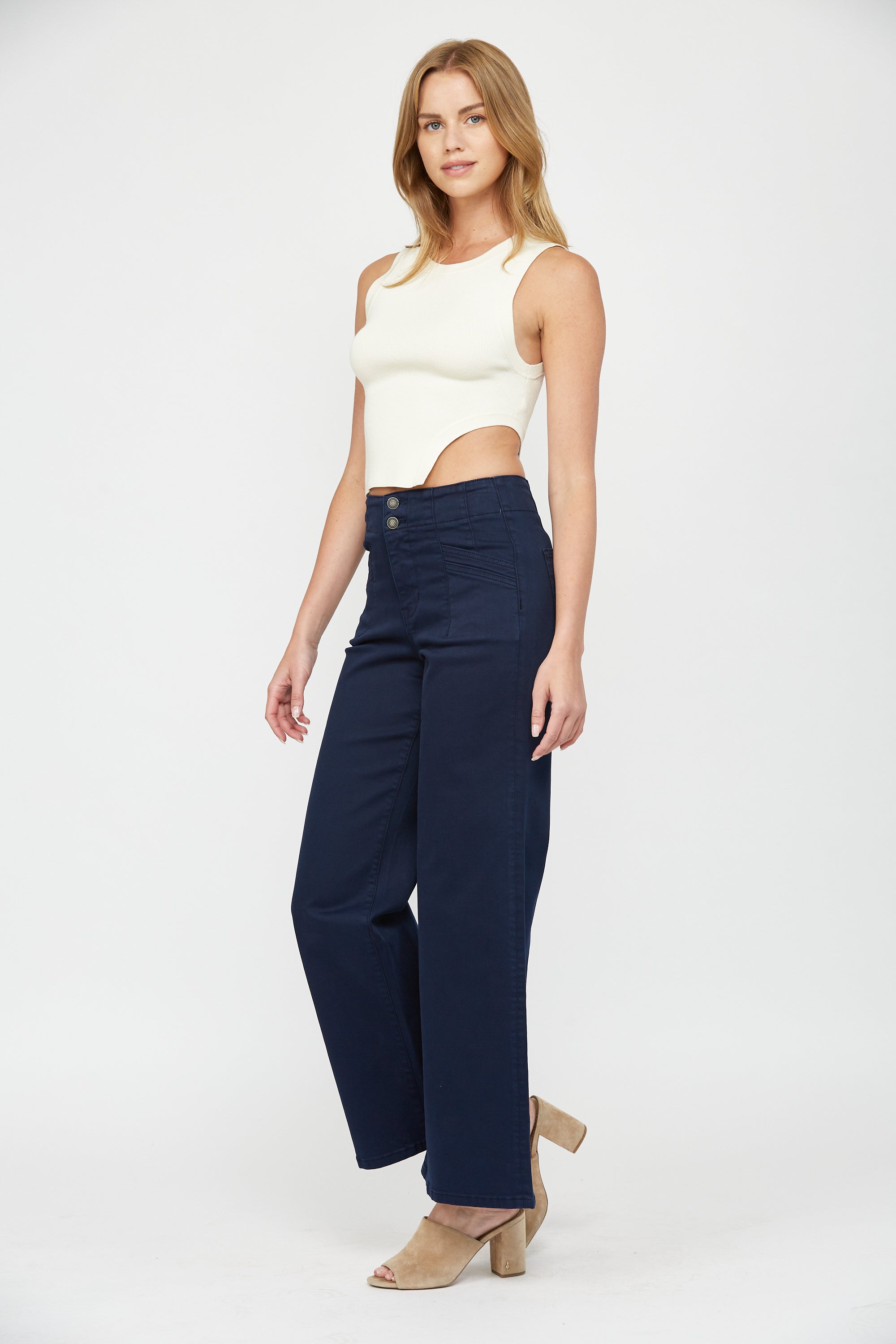 High Rise Wide Leg