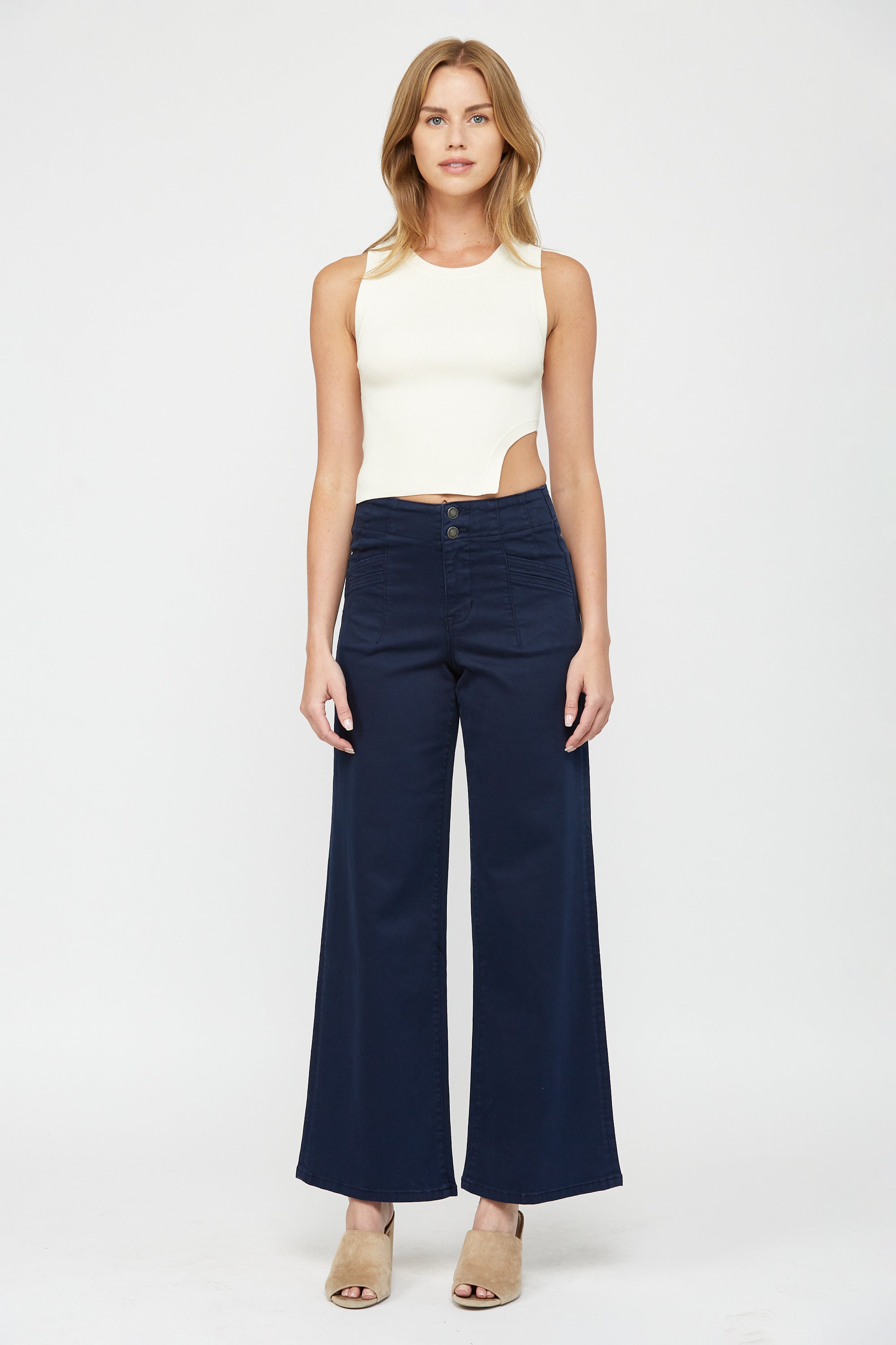 High Rise Wide Leg