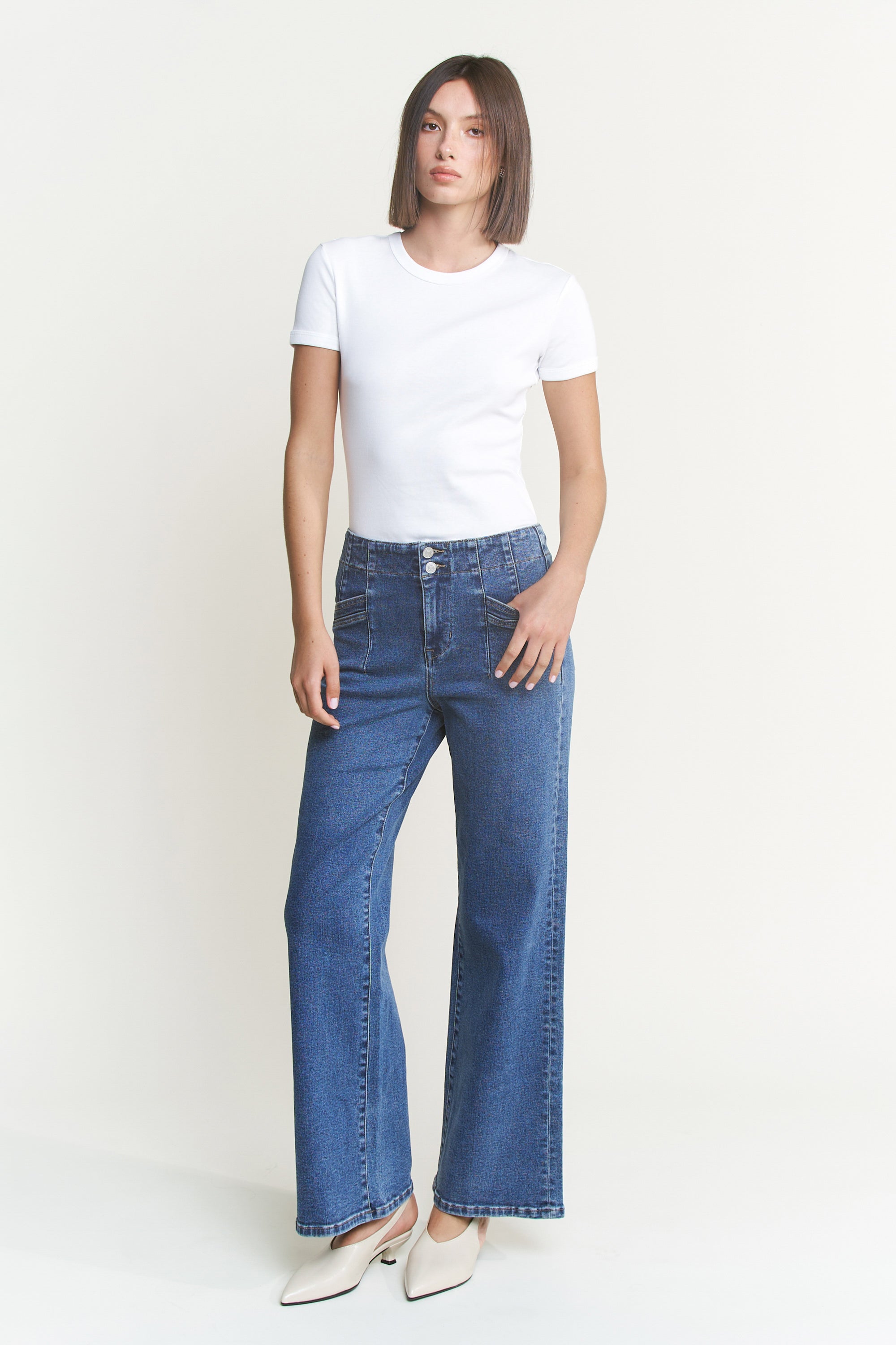 High Rise Wide Leg