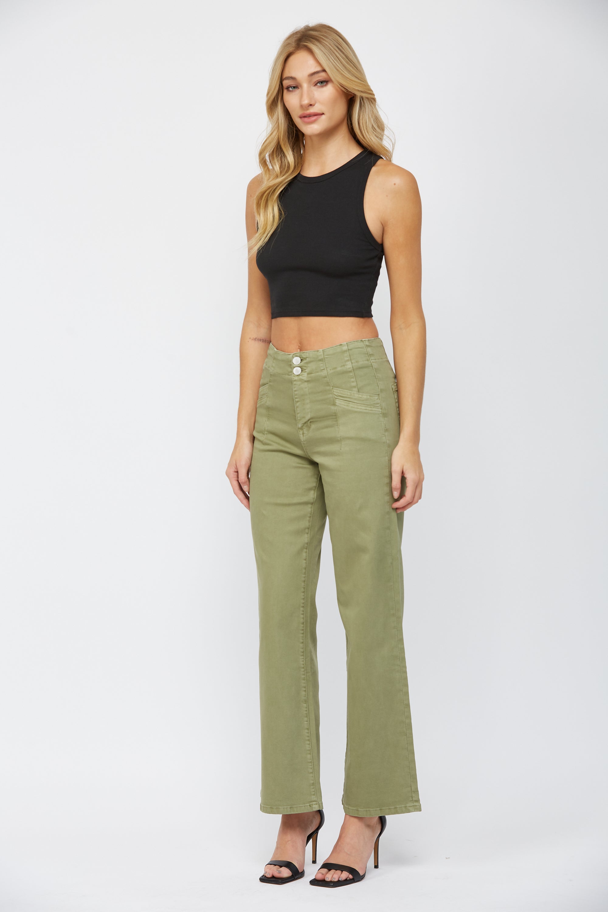 High Rise Wide Leg