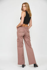 Mid Rise Utility Wide Leg