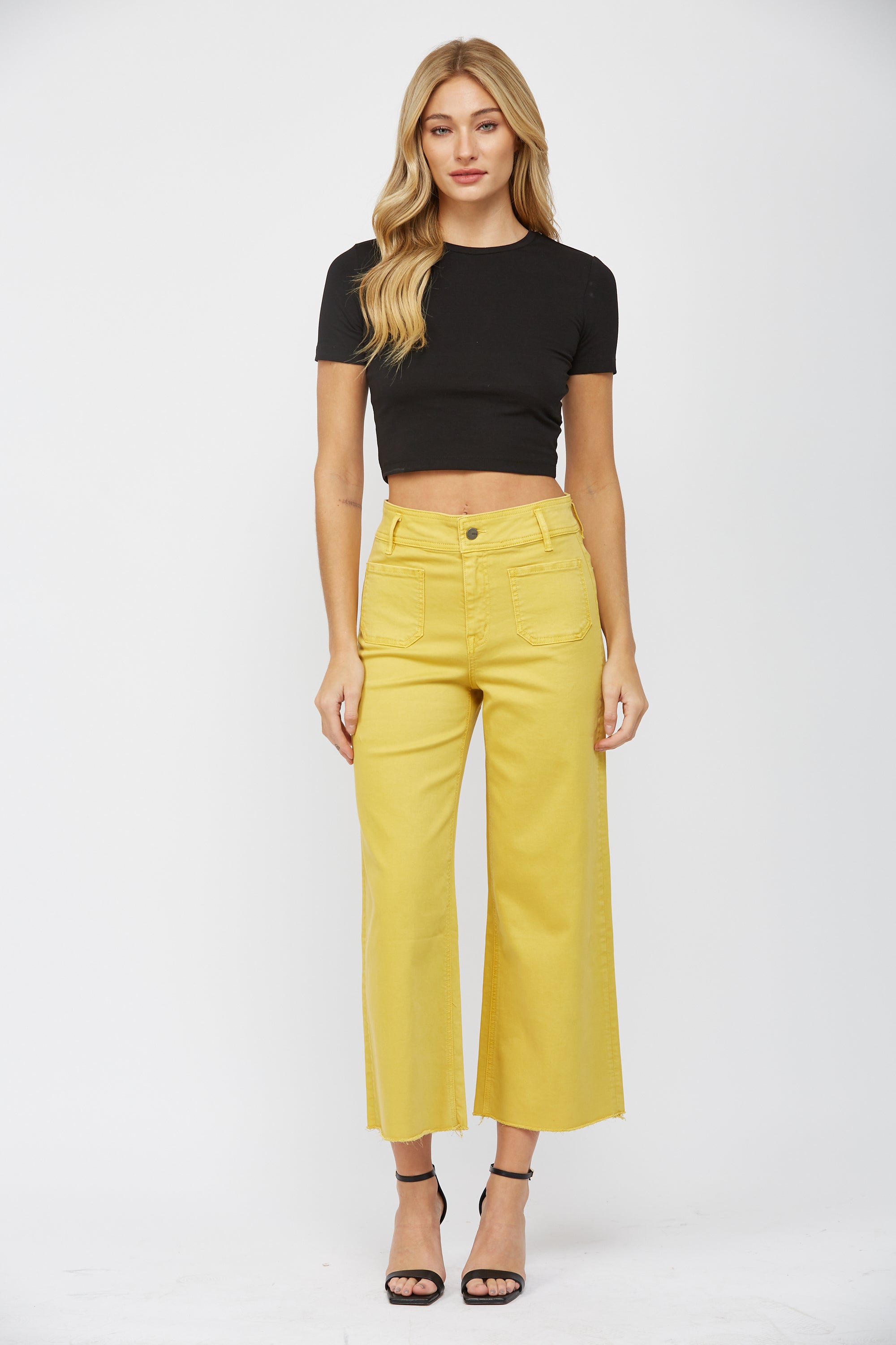 Mica Denim Super High Rise Wide Crop Jeans Secondary image