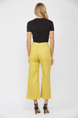 CROPPED WIDE LEG WITH FRONT POCKET