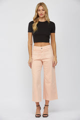 Cropped Wide Leg With Front Pocket