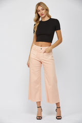 Cropped Wide Leg With Front Pocket