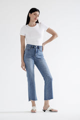SUPER HIGH RISE BOOTCUT CROP - TUMMY TUCK