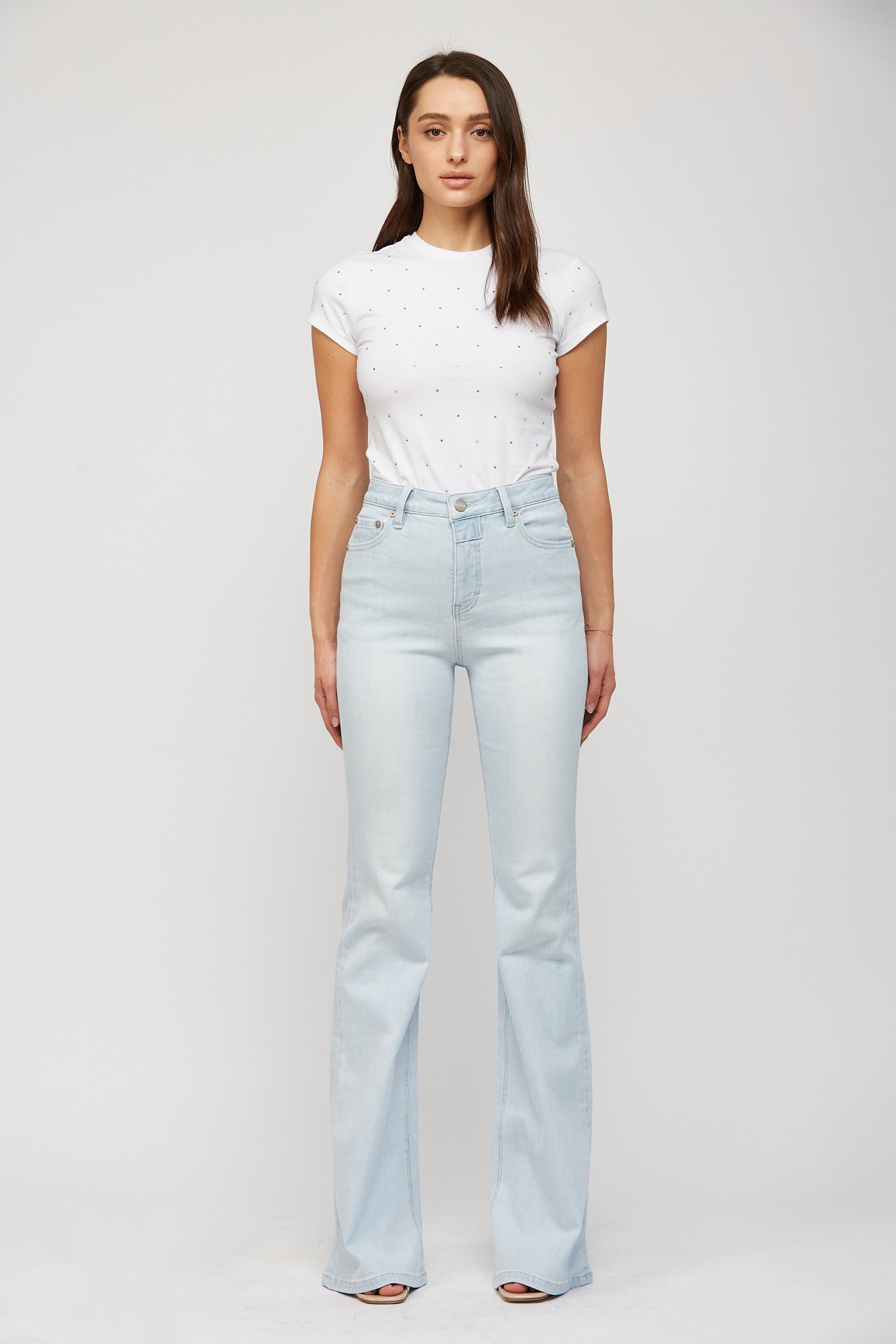 Mica Denim Super High Rise Flare Jeans - Tummy Tuck Secondary image