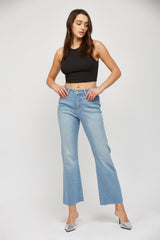High Rise Cropped Flare - Tummy Tuck
