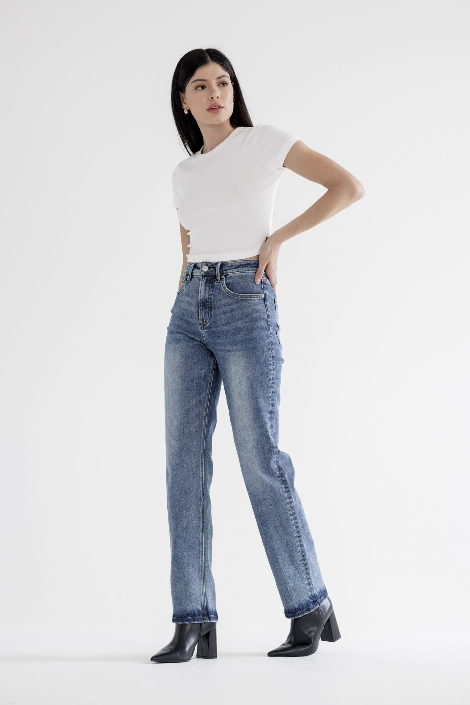 Mica Denim Super High Rise Straight Leg - Tummy Tuck Secondary image