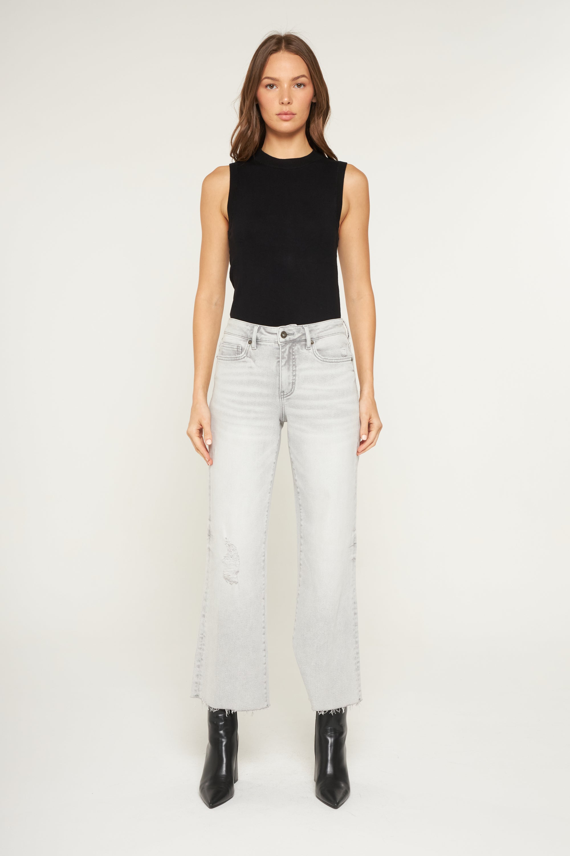 Mica Denim Mid Rise Wide Leg - Tummy Tuck Secondary image