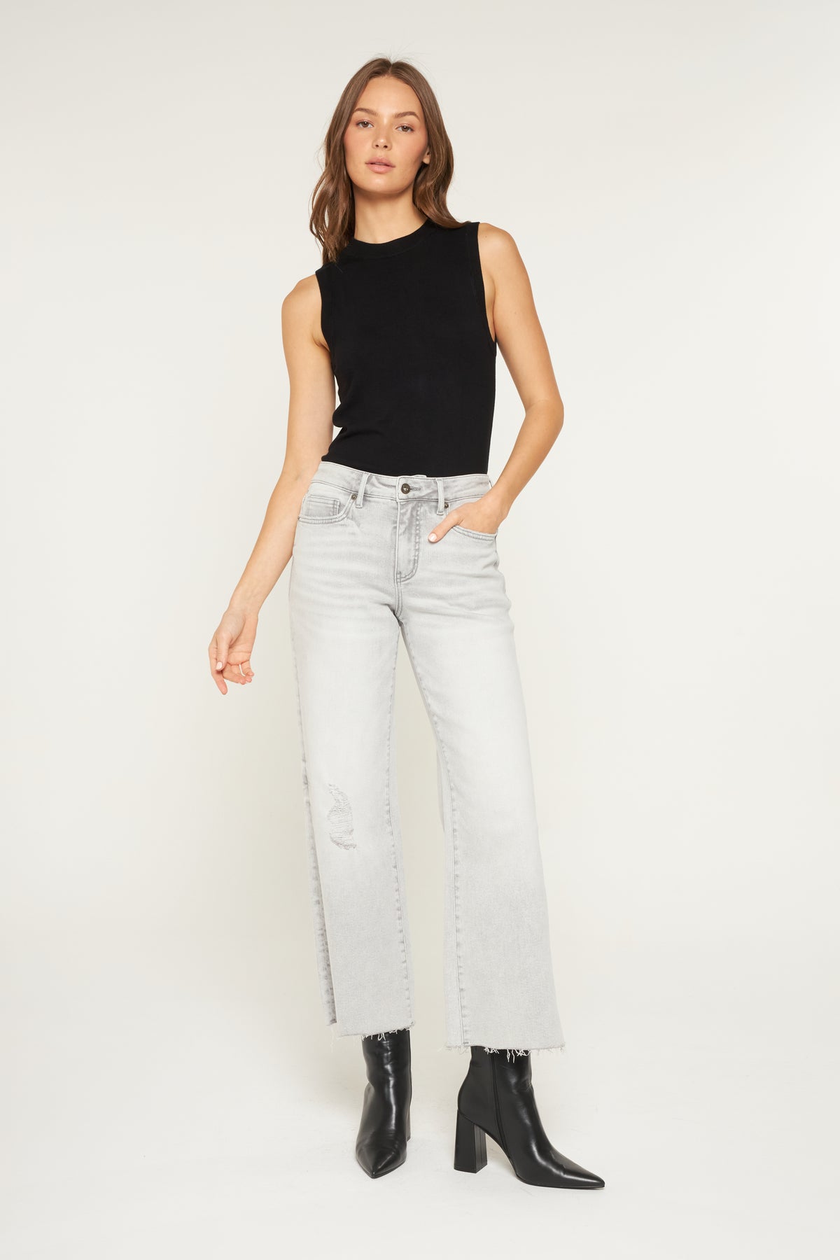 Mid Rise Wide Leg - Tummy Tuck