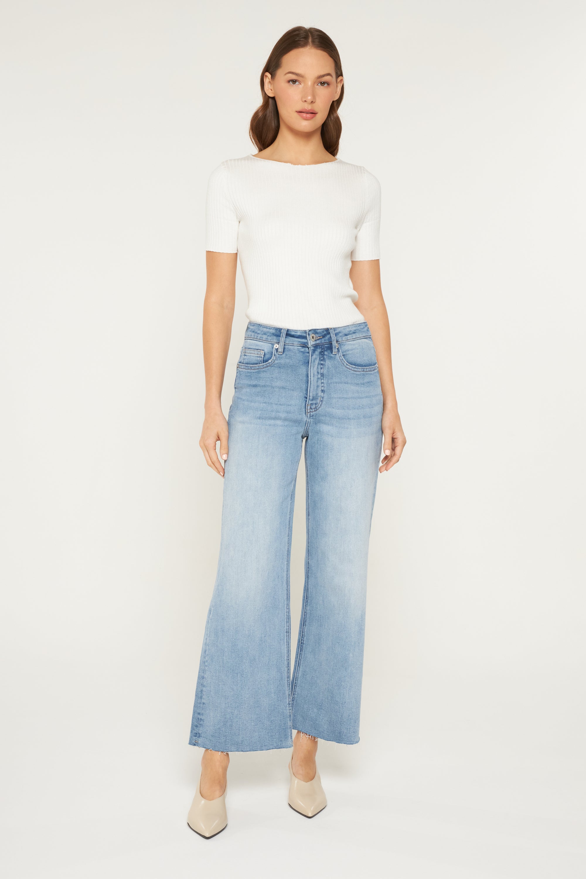 Mica Denim High Rise Wide Leg - Tummy Tuck Secondary image