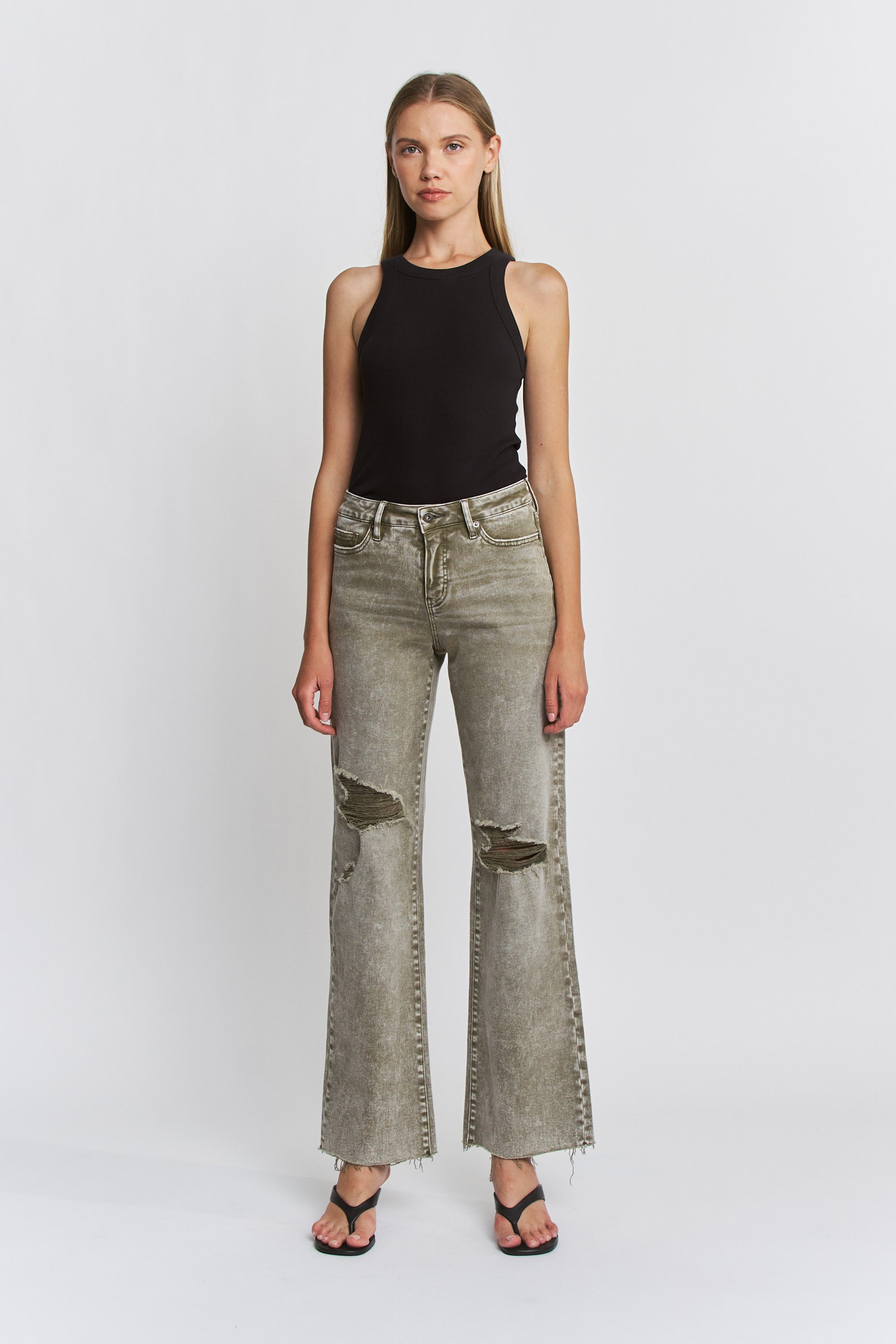Mica Denim High Rise Wide Leg - Tummy Tuck Secondary image