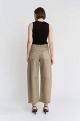 Super High Crop Barrel-leg - Tummy Tuck Adjustable Waist