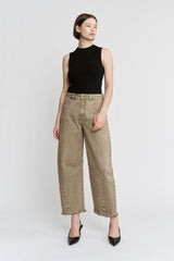 Super High Crop Barrel-leg - Tummy Tuck Adjustable Waist