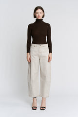 Super High Crop Barrel-leg - Tummy Tuck Adjustable Waist