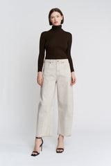 Super High Crop Barrel-leg - Tummy Tuck Adjustable Waist